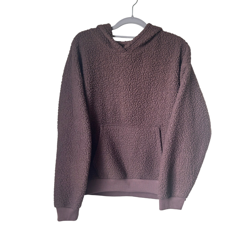 American Eagle Purple Sherpa Hoodie - Medium